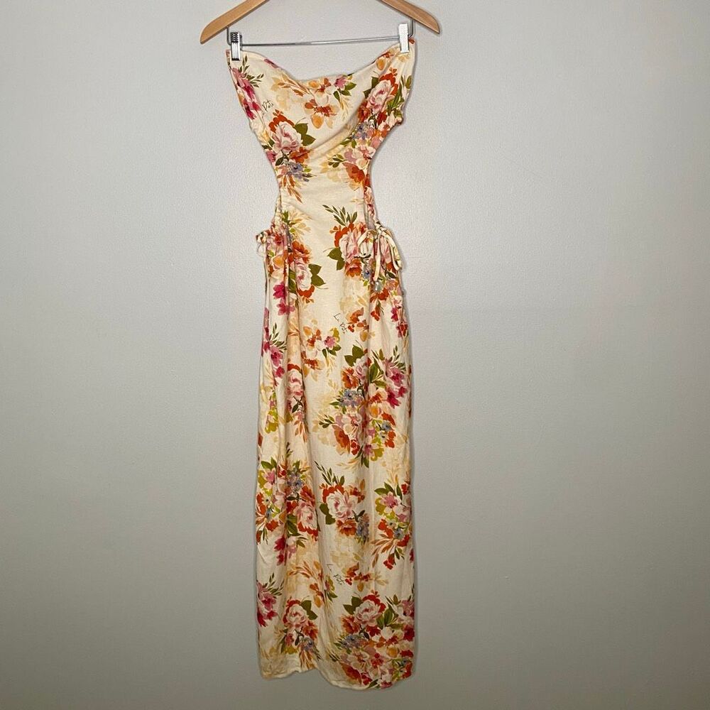 La Porte Side Cutout Floral Maxi Dress NWT